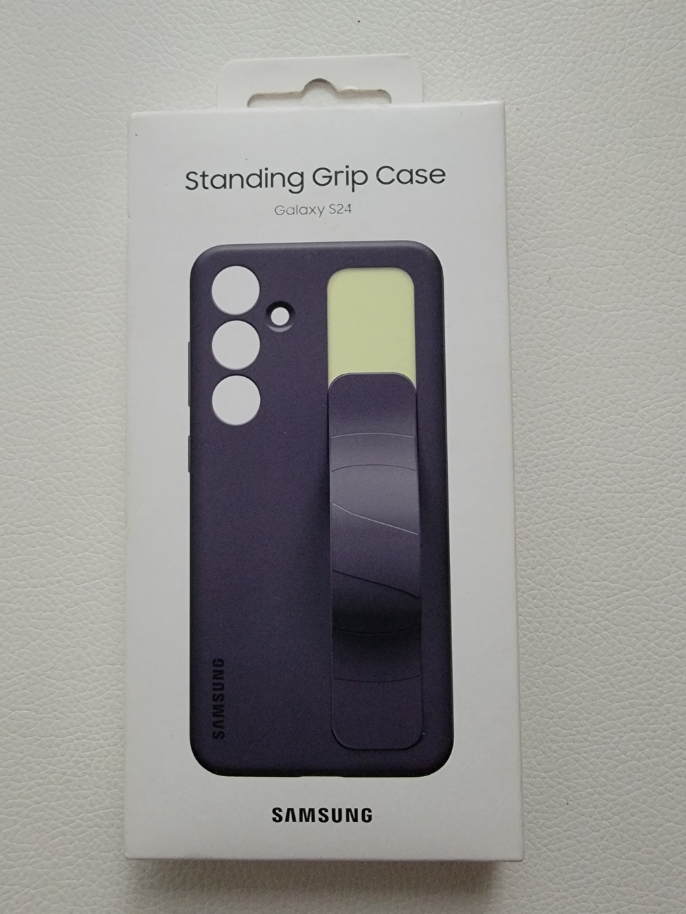 Samsung Original Standing Grip Case for Galaxy S24 - Datk Violet